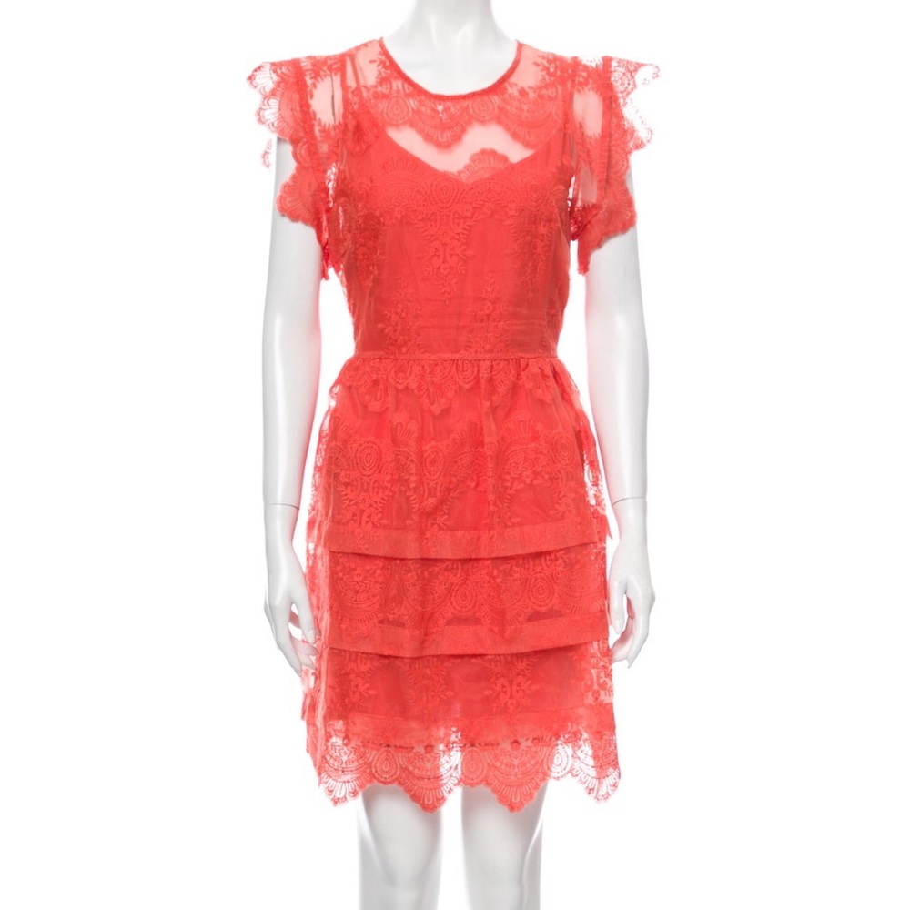 Marissa Webb coral cocktail dress